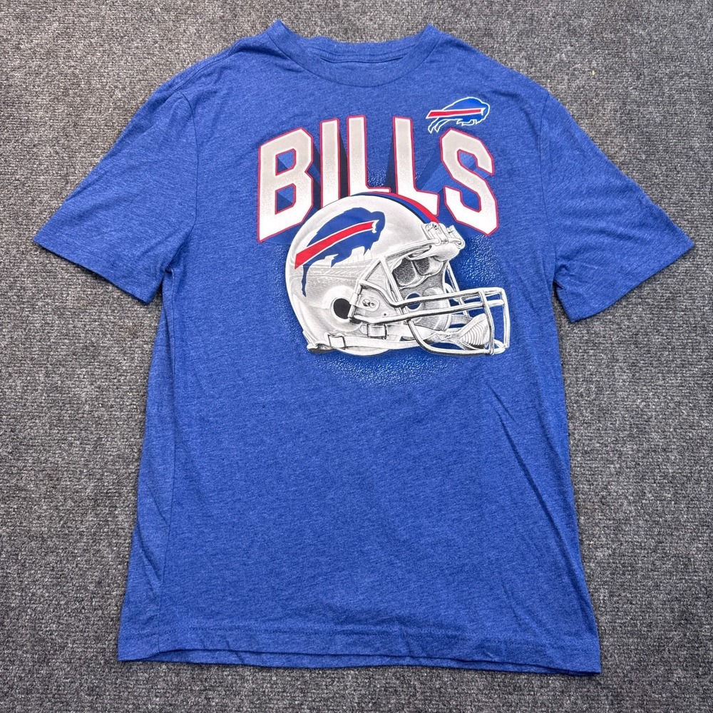 Fanatics Buffalo Bills T Shirt Adult Size Small Vintage Retro Style NFL Tee